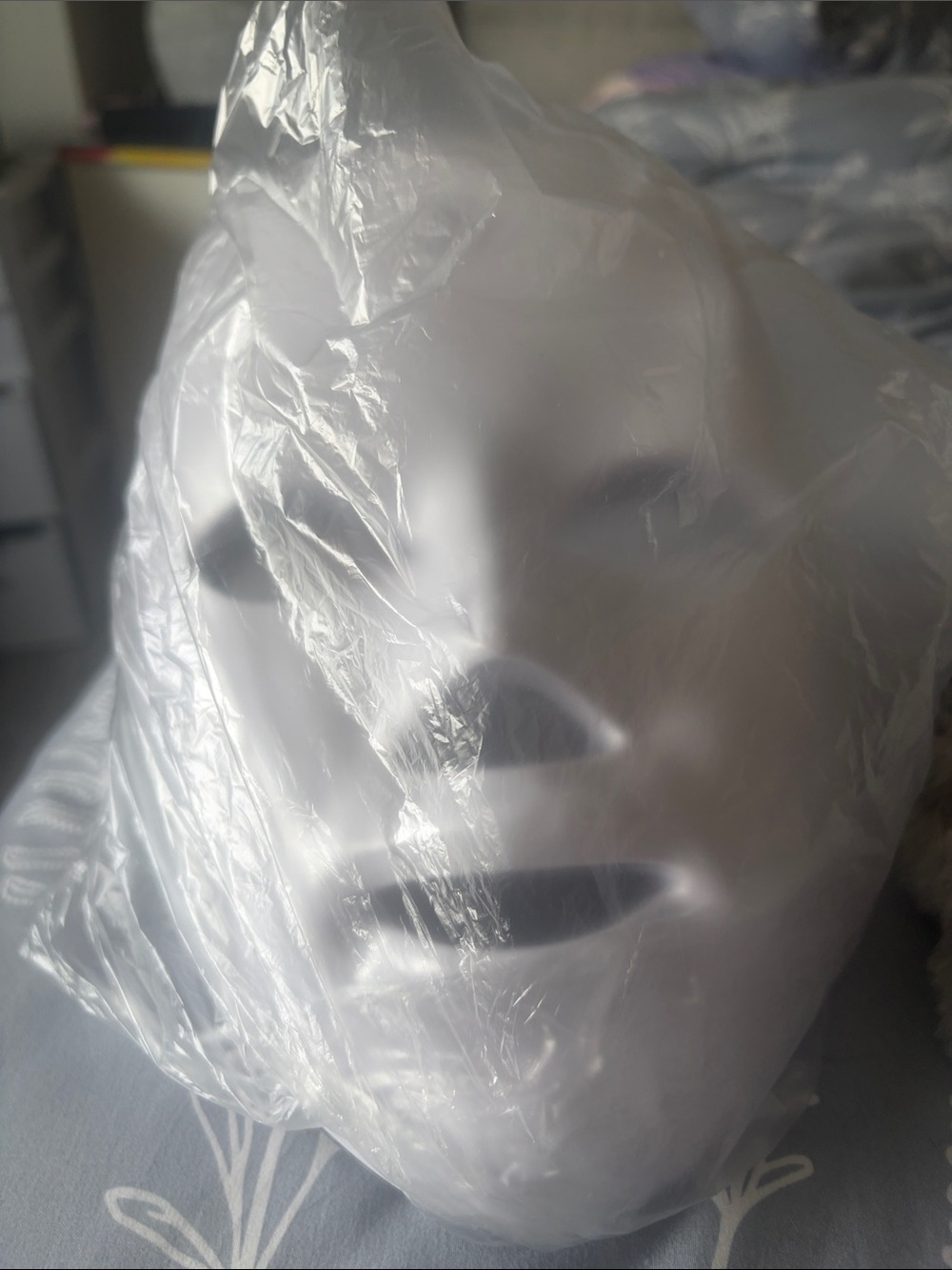 White Face Mask Prop - Smooth Full Face